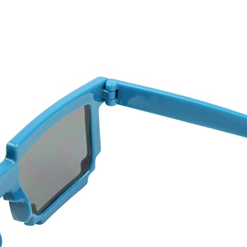 ShadyVEU Kids Boys Girls Teens Block Pixel Funny Gaming Birthday Party Favors Youth Craft Gamer UV400 Sunglasses3