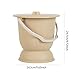 Generic Portable Bedpan with Lid for Children, 4.5L Commode Bucket, Yellow