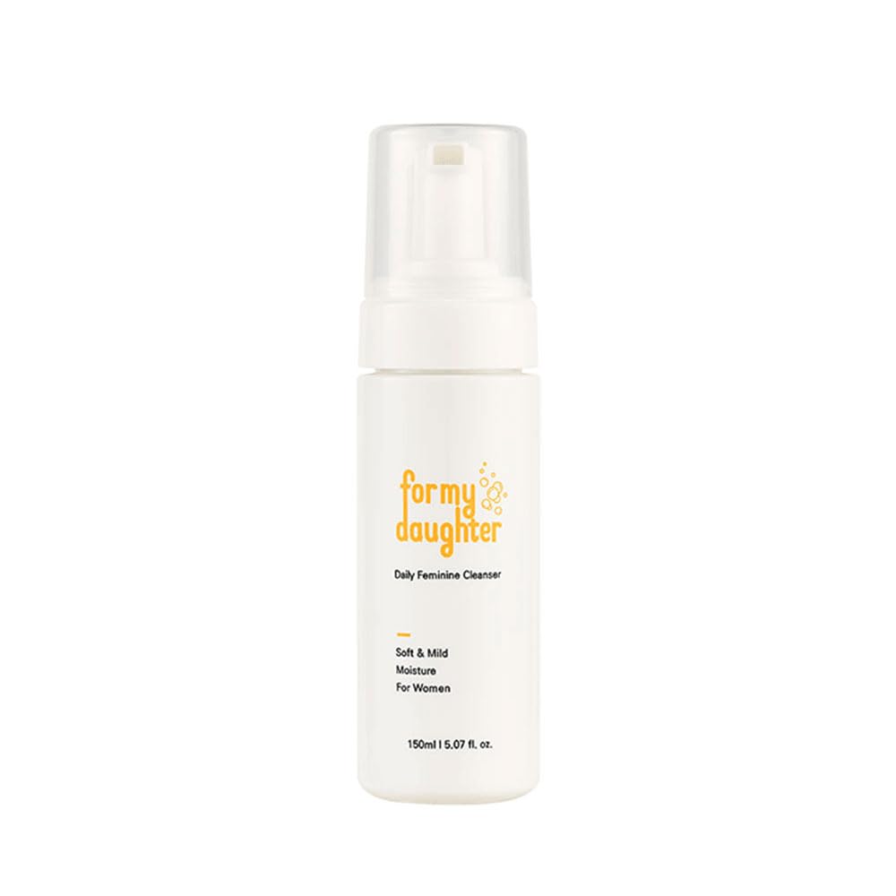 ForMyDaughter Moisture Feminine Wash: Gentle pH Balanced Foam with HPA Complex & Probiotics, Dermatologist-Tested for Intimate Hygiene, 150ml