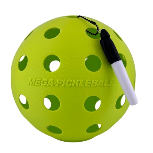 Generic MEGA-Pickleball 6.5-Inch Decorative Ball with Marker – Flat Bottom Design