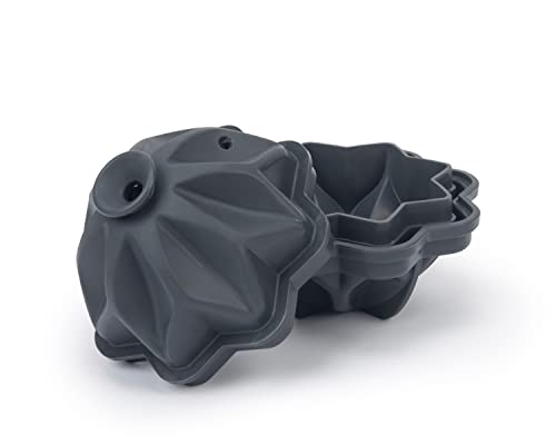 W&P Design Ripple Single Ice Mold, Perfect Etched Sphere, Slow Melting for Whiskey and Cocktails, Food Grade Premium Silicone, Dishwasher Safe, BPA Free (WP-ICE-WAV-CH) - Image 4