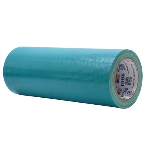 Image of MAT Duct Tape Teal Blue Industrial Grade, 12 inch x 60 ft. Waterproof, UV Resistant for Crafts, Home Improvement, Repairs, & Projects