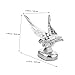 HAPINARY Elegant Car Hood Ornament 3D Eagle Design Universal Fit Metal Truck Car Decor