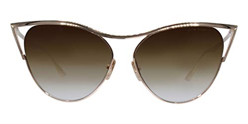 Dita REVOIR DTS509-59-01 Sunglasses White Gold w/Dark Brown to Clear-AR 59mm