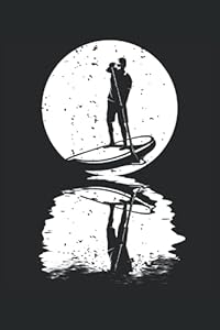 SUP Stand Up Paddle Notizbuch (liniert) Retro Wassersport Vintage
