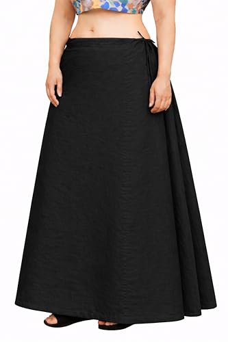 Image of CITIX Pure Cotton Petticoat for Woman Saree | Adujastable Drawstring Waist