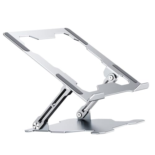 Soporte metálico para laptop con base antideslizante miniatura 1