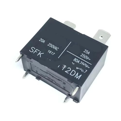 Relais SFK 112DM 12V 20A avec haute capacité de commutation 250VAC à 4 broches, 10 unités