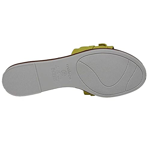 Sandália Moleca Rasteira Feminino, Verde, 37