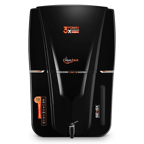 Image of Aqua Frisch Prime 18 L RO + UV + UF + Copper + TDS Control Water Purifier (Black)