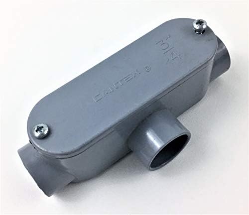 Cantex 5133564 Conduit Outlet Body, PVC, T