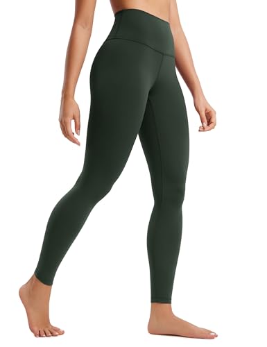 CRZ YOGA Women's Butterluxe Yoga Leggings 28'' - High Waisted Workout Gym Leggings Buttery Soft Yoga Pants Legend Green 10
