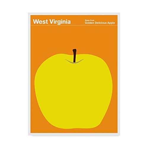 Trademark Fine Art West Virginia Apple by Print Collection-Artist, 14x19-Inch