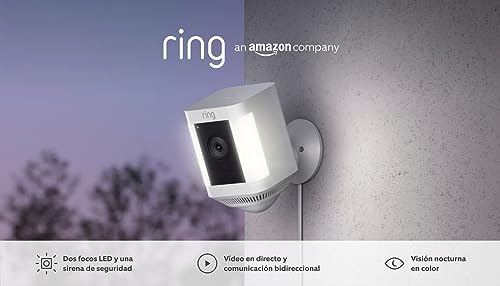 Miniatura 8 de Ring Spotlight Cam Plus Plug-In De Amazon Vídeo Hd 1080p, Comunicación Bidireccional, Visión Nocturna En Color, Focos Led, Sirena Y Fácil De Instalar Con 30 Días Gratis De Ring Protect