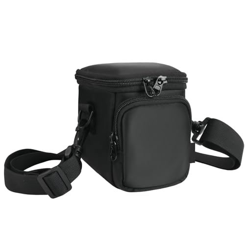 Sac portable pour appareil photo à doubles poches et fermeture éclair sécurisée