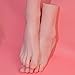 AFYH Silicone Pieds Modèle, Pied De Mannequin Femme Ultimate Platinum TPE, 36# Pieds en Silicone Taille Réelle 22Cm (1 Paire)