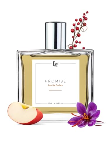 Image of EM5 Promise Unisex Perfume | Woody Earthy Amber Fruity Fragrance | Eau de Parfum Spray | Strong & Long Lasting Scent | Luxury Gift for Him & Her | 50ml
