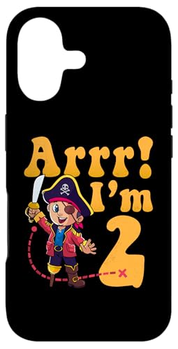LbY 2nd Pirate Birthday Party Arrr I'm 2 j̎q X}zP[X iPhone 17 p