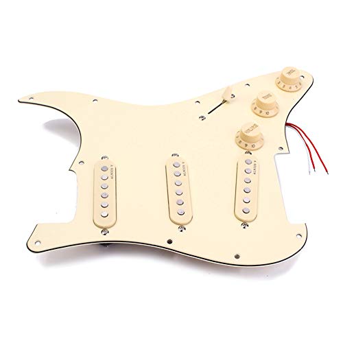 Pickguard de guitare électrique KLOP256 – Protection contre les rayures avec aimants Alnico V pré-câblés - Les Beatles, Paul McCartney, John Lennon, RIngo Starr, George Harrison Pickguard de guitare électrique KLOP256 - Protection contre les rayures avec aimants Alnico V pré-câblés