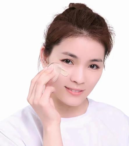 Image of Silicone Makeup Sponge, Washable Transparent Gel Foundation Makeup Puff, Silicone Blender Make Up Sponge Applicator for Liquid Primer Foundation Cream Contour Concealer Sponge Cosmetic Puffs, 3 Pack