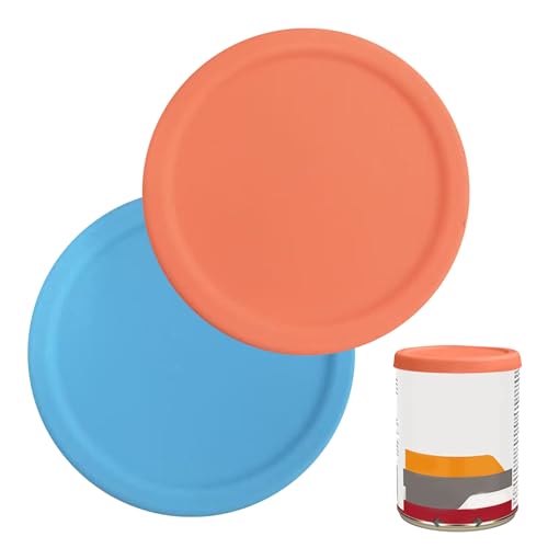 Tapas De Caja De Silicona, 2 Piezas Adaptadas Para Tapas De Tamaño Estándar, Cubierta Impermeable Conserva, Para Camping Oficina Cocina Comedor Picnic