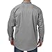 JKSafety 7oz FR Shirts for Men Women ARC 2 Flame Resistant Welding Shirts Fire Retardant Button Up Shirt FR Clothing FRC Long Sleeve Safety Workwear (100R1-Grey L)