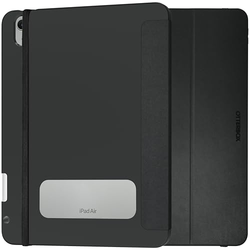 OtterBox React Folio Cover per iPad Air 11' (M2/M3/M4) / iPad Air 10.9' (2022/2020), antishock e cadute, ultra sottile, custodia Folio protettiva, testata a norme MIL-STD 810G, Nero