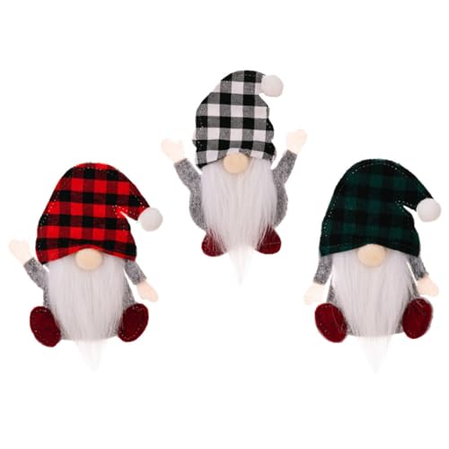 KONTONTY Funda Navideña para Cubiertos Decoración De Mesa De Navidad Porta Cubiertos De 3 Unidades