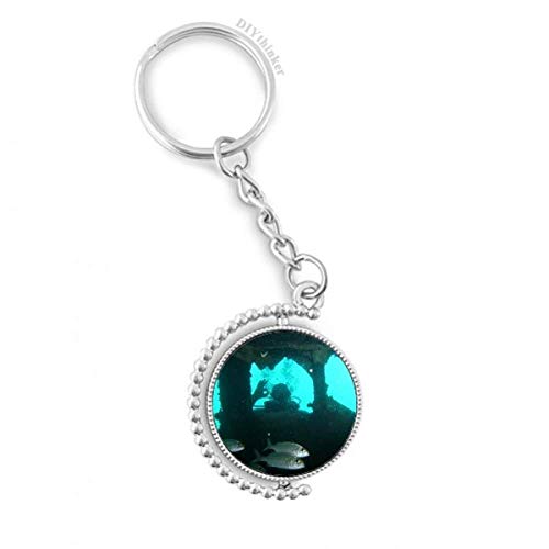 Llavero Anillo Pilgrim Océano Pescados Salto giratoria de acabado premium