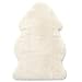 Premium Baby Sheepskin Rug Babycare Nursery Rug 100% Natural Lambskin Blanket Short-Shorn Wool Sleep Pad Medical Sheepskin Hospital Bed Mattress Topper (Ivory White, Single Pelt 2.5ft x 3.5ft)