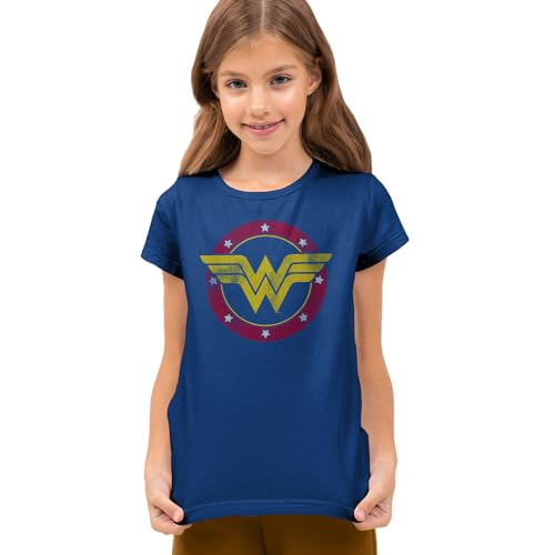 Popfunk Wonder Woman Circle Logo Collection Kids T-Shirt for Youth Toddler Boys and Girls
