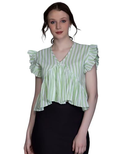 Image of DHRUVI TRENDZ Women's Cotton Regular Fit Top