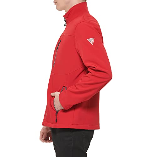 Image of GUESS Men's Softshell Long Sleeve 1 Chest Pocket Jacket