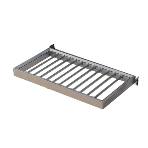 TMKDNNKG Tendedero extraíble de aleación de Aluminio, tendedero Oculto sobre la Lavadora, Barra Deslizante con amortiguación, Adecuado para Cuartos de lavandería (714-764 mm).