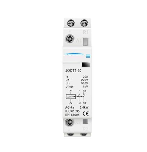 Contacteur domestique 2P 20A à double contact 1NO 1NC silencieux