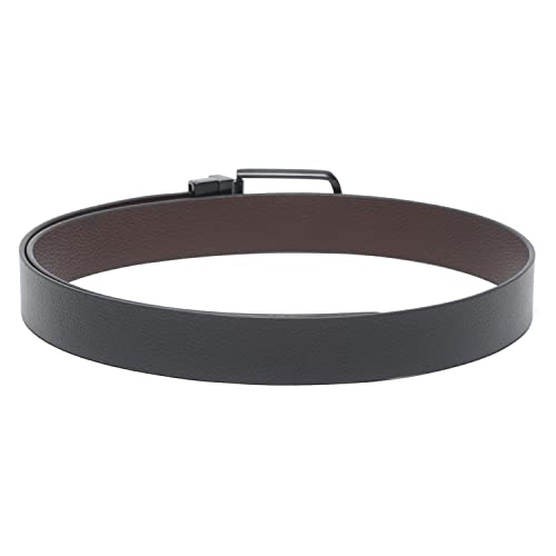 Image of LOUIS STITCH Men's Italian Leather Reversible Belt 1.25 inch (35mm) Handcrafted Formal Waist Band Officewear Men Gents Boys (Brown /Black) (FF-CS-)