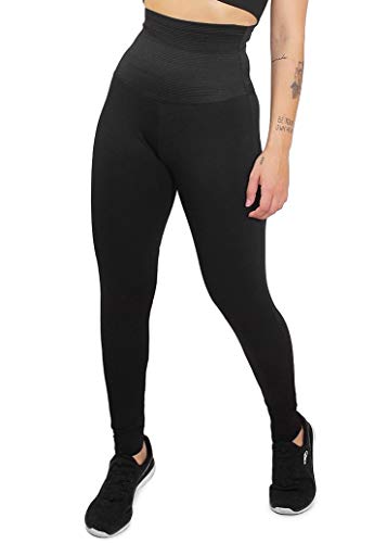 Calça Legging Feminina Lisa com Cinta Modeladora Embutida Fit4Life