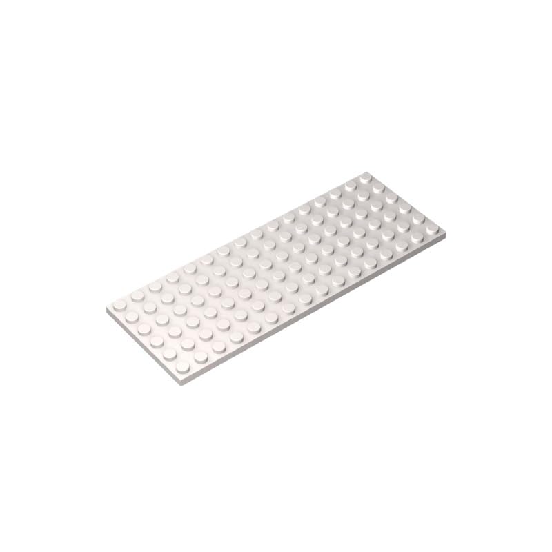 XYEIUGO Compatible with LEGO 3027 Foundation Plate 6x16, White, 10 PCS โ image 1
