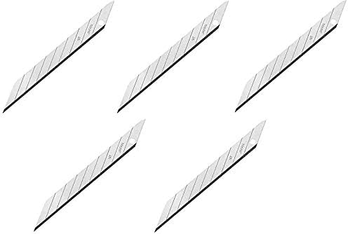 NT Cutter 9mm Snap-Off Precision Blades, 30 Degree Blades, 100-Blade/Pack, 1 Pack (BD-1800) (5-(Pack))