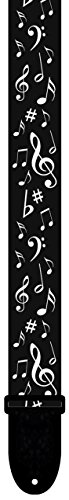 Perri's LPCP-7021 2inch POLYESTER B&W MUSIC NOTES