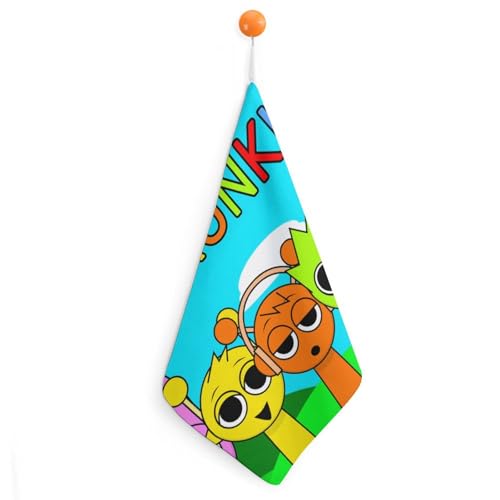 ループタオル スプランキー Sprunki ハンドタオル 入園入学グッズ 入園入学準備 保育園 幼稚園 小学校 男の子 女の子 1PCS