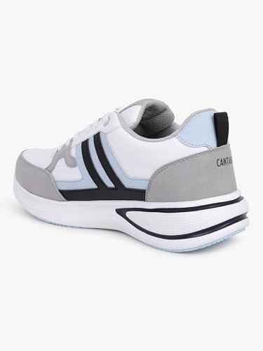 Image of Cantabil Casual Sneaker Shoes for Men l Lightweight & Comfortable with Cushioned Insole Polyurethane (PU) Upper Phylon Sole Lace-Up Closure