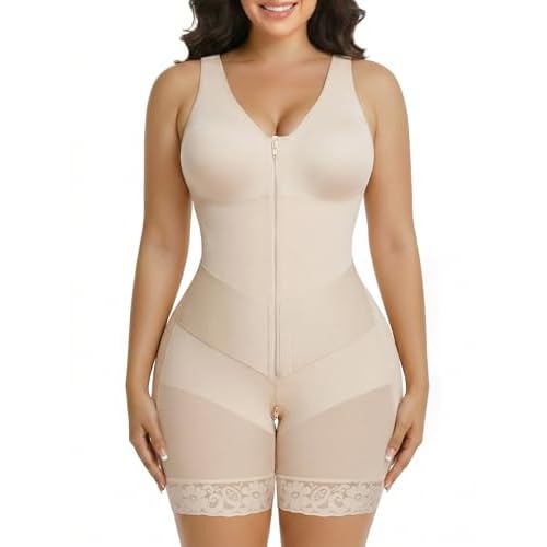 SHAPERX V-Shaped Fajas Colombianas Moldeadoras Enhanced Tummy Control Shapewear Postpartum Butt Lifter Full Body Shaper