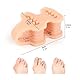 MEMNUN Zehentrenner mit Doppelloch in Entenschnabelform, Hausschuhe, Sandalen, Flip-Flops, Zehentrenner, Hallux Valgus, überlappende Zehen, Hammerzehen, 6 Stück (Gelb)