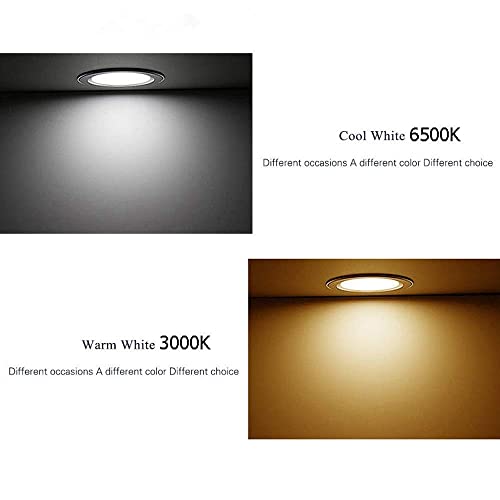 Lámpara de pared interior y foco empotrable LED redondo con protección ignífuga 6