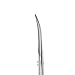Eyebrow Scissors and Eyebrow Brush by AUMELO - Eyelash Extensions Shaping Curved Craft Stainless Steel Scissors for Your Beauty