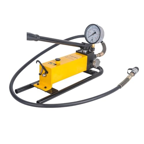 SaryEdge Manual Hydraulic Pump for High Pressure Applications in Industrial and Automotive Settings,Cp-700d Square Manual Pump+meter,Cp-700d Square Manual Pump+meter