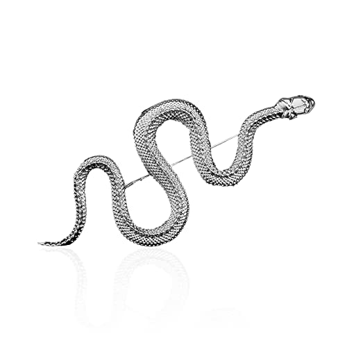Snake Brooch Pin Vintage Coat Accessory Metal Animal Lapel Banquet Badge Backpack Bag Pin