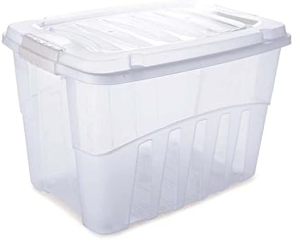 Caixa 29 l com Trava, Plasútil, Incolor