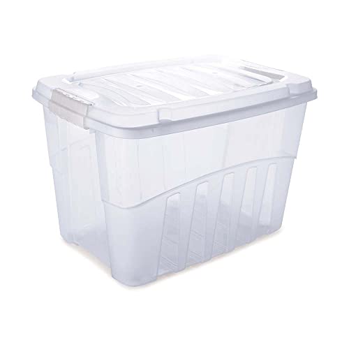 Caixa 29 l com Trava, Plasútil, Incolor